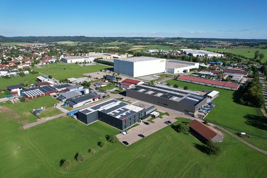 Blick auf Gewerbegebiet