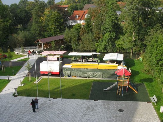 Blick auf den Wochenmarkt